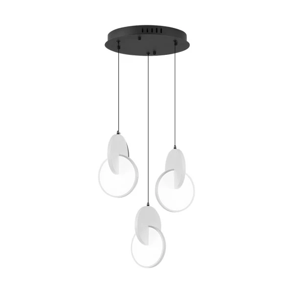 Fabrilamp plafonnier Carlota aluminium noir