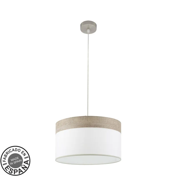 Fabrilamp suspension Cloe nickel E27