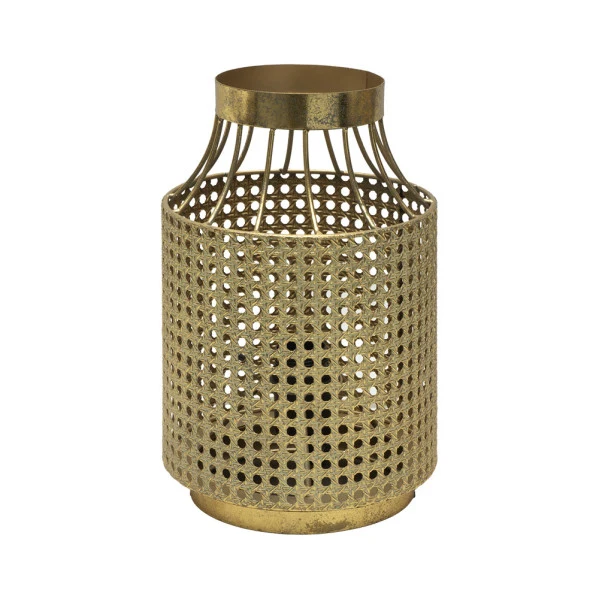 Lampe de table Fabrilamp Vizela en métal doré vieilli E27