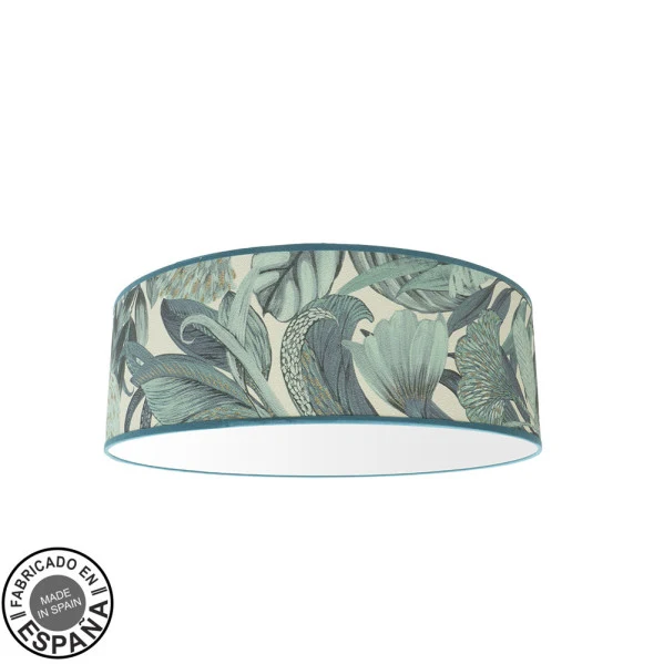 Plafonnier encastré Fabrilamp Argel en métal bleu E27