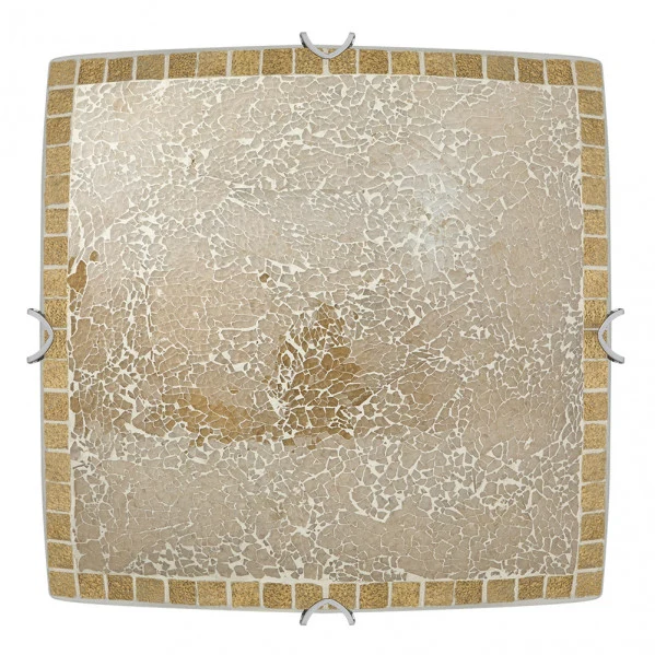 Plafonnier encastré Fabrilamp Tenor en métal ambré E27