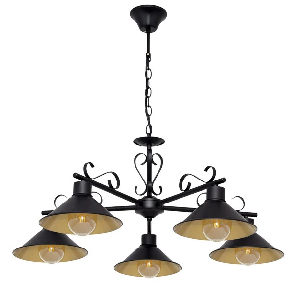 Plafonnier Fabrilamp Azalée noir E27