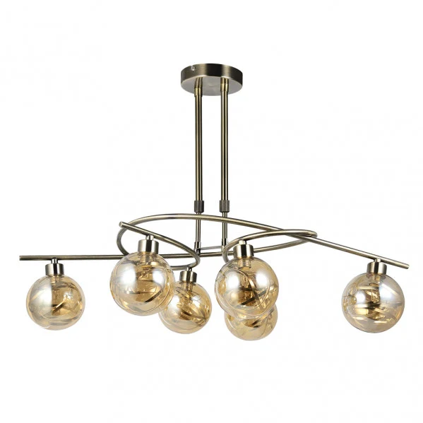 Plafonnier Fabrilamp Varanasi cuir G9