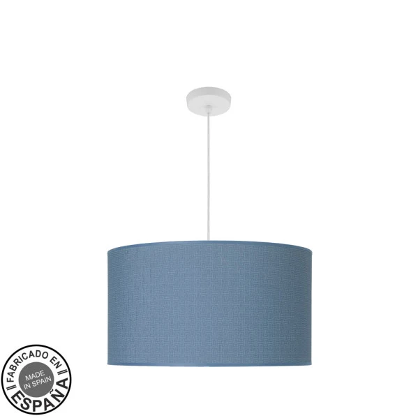 Suspension Fabrilamp Moda en métal blanc E27