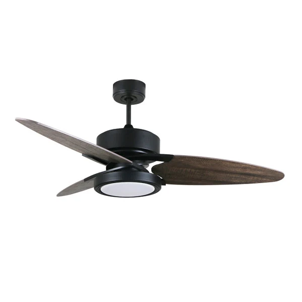 Ventilateur de plafond Fabrilamp Croix en métal noir