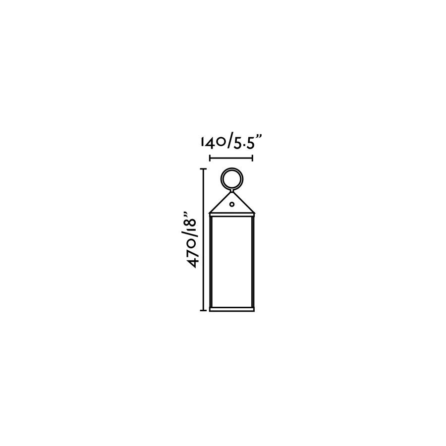 Argus Portable Lighthouse Battery Dark Gray USB LED 2W 3000K Faro