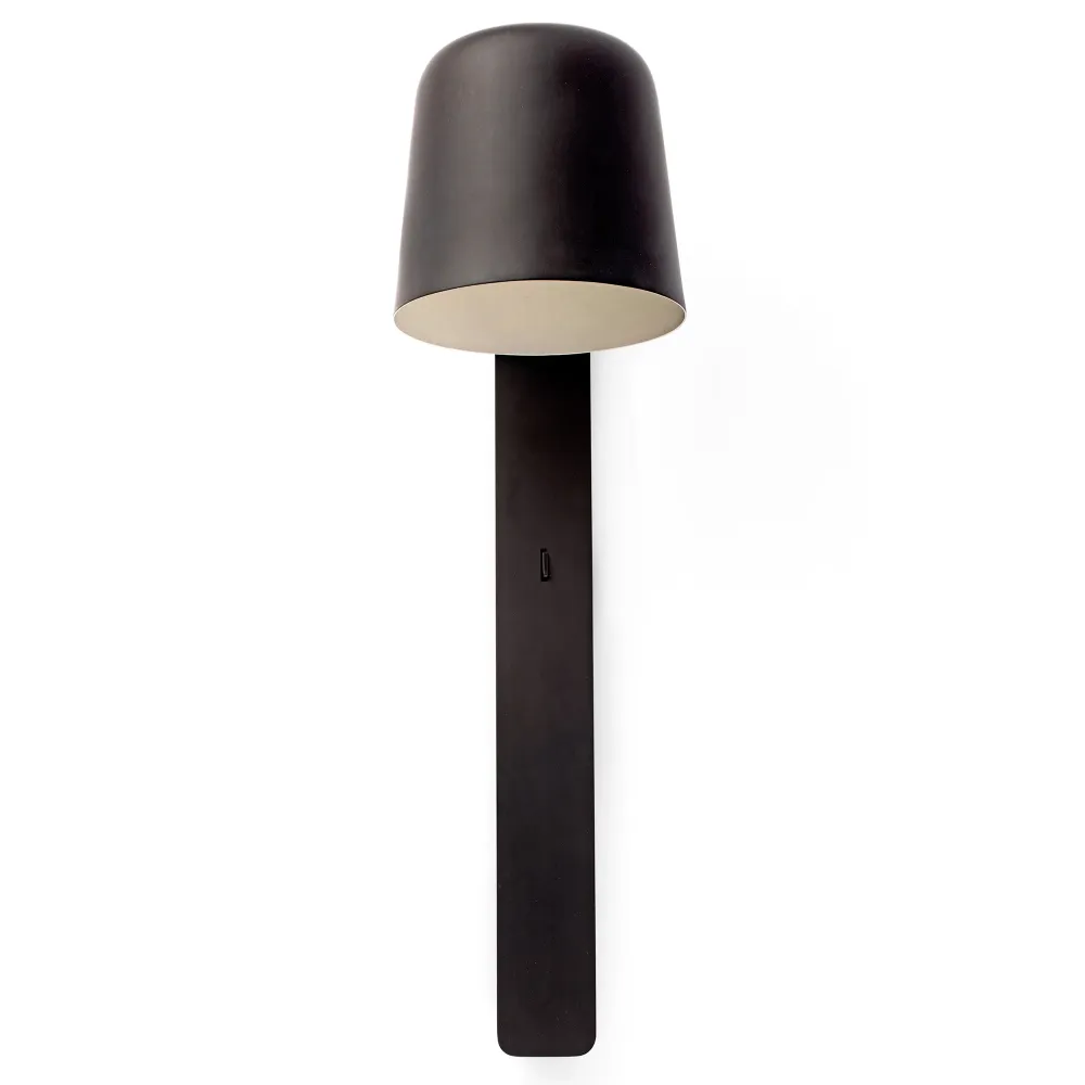 Applique murale d'appoint FARO Barcelona Tila, acier blanc crème, douille E27, hauteur 46 cm Cream