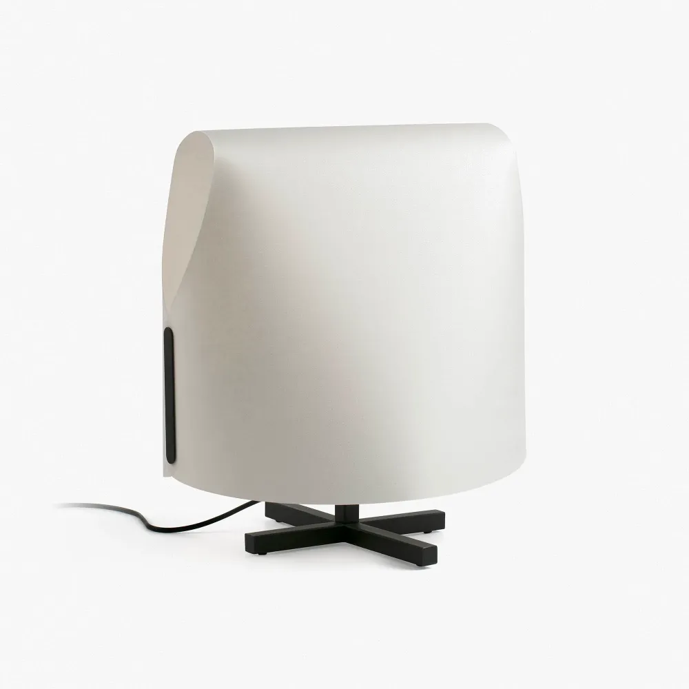 Applique murale décorative FARO Barcelona Luang en acier noir E27 H 46,5 cm Beige