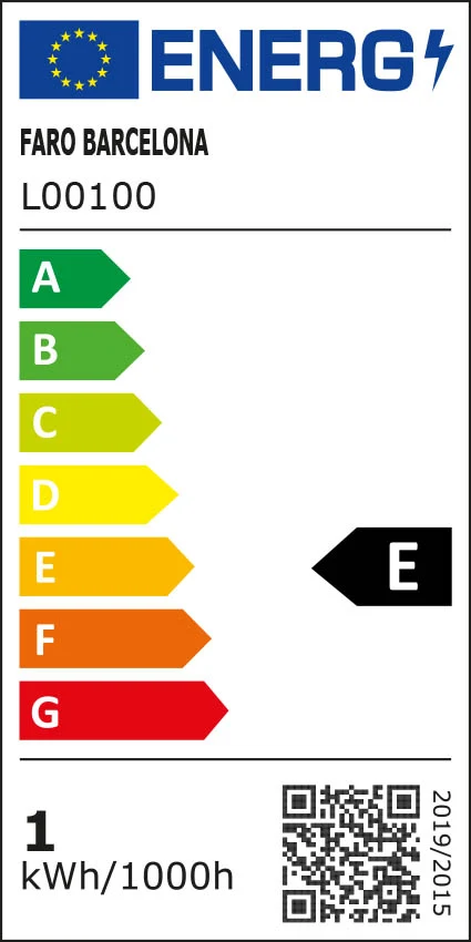 Applique murale extérieure FARO Barcelona Brow en polycarbonate blanc mat, LED, hauteur 12 cm.