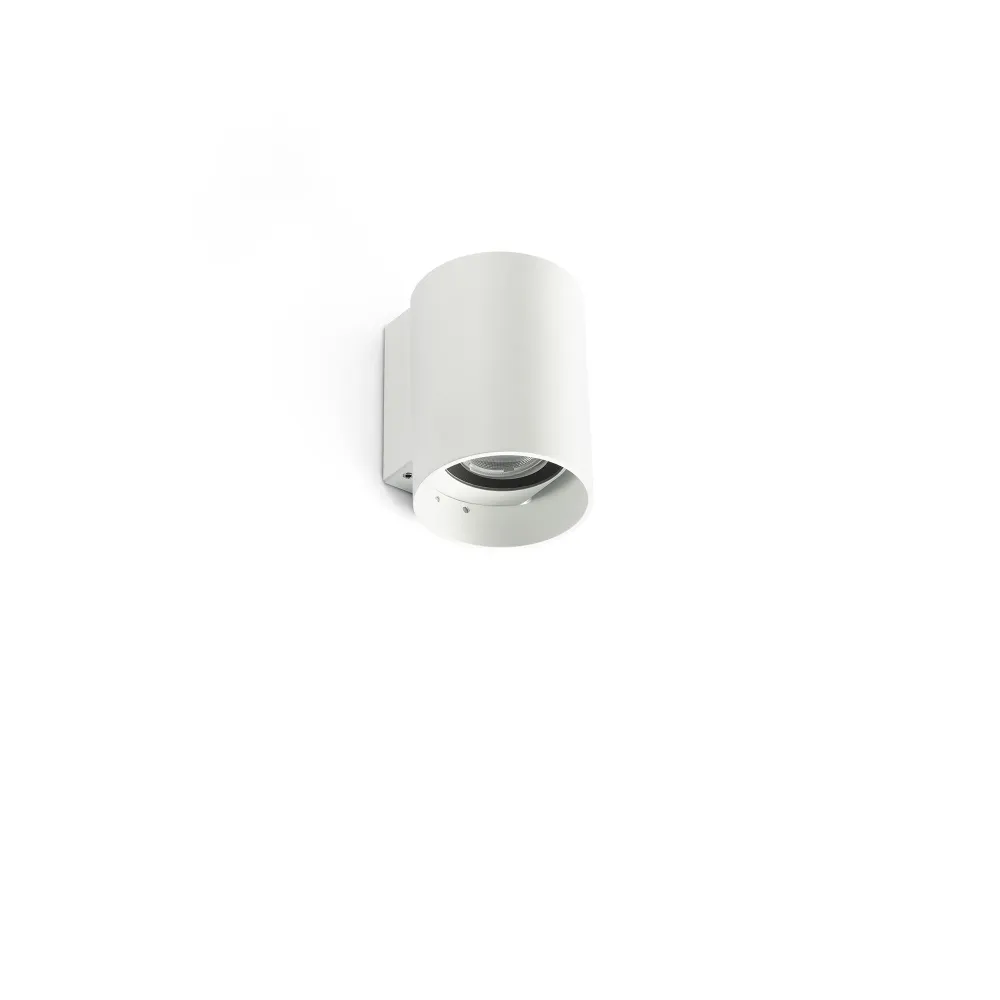 Applique murale extérieure FARO Barcelona Kov en aluminium blanc LED H 10,8 cm