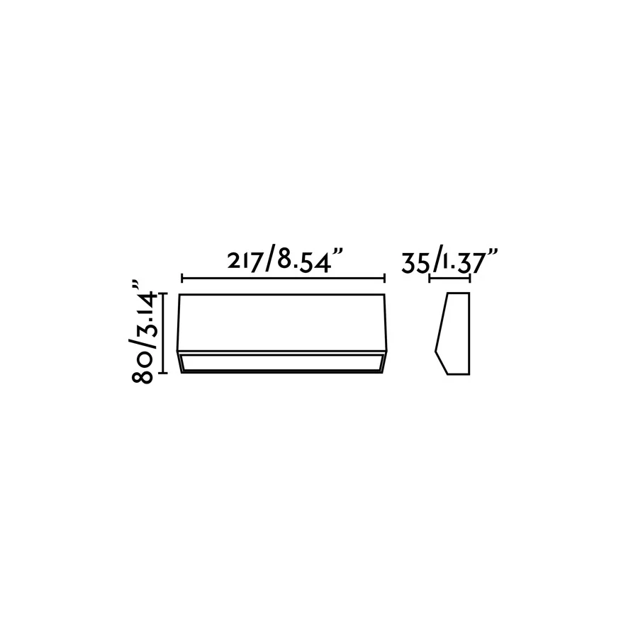 Applique murale extérieure FARO Barcelona Must, ABS gris foncé, LED, H 8,0 cm