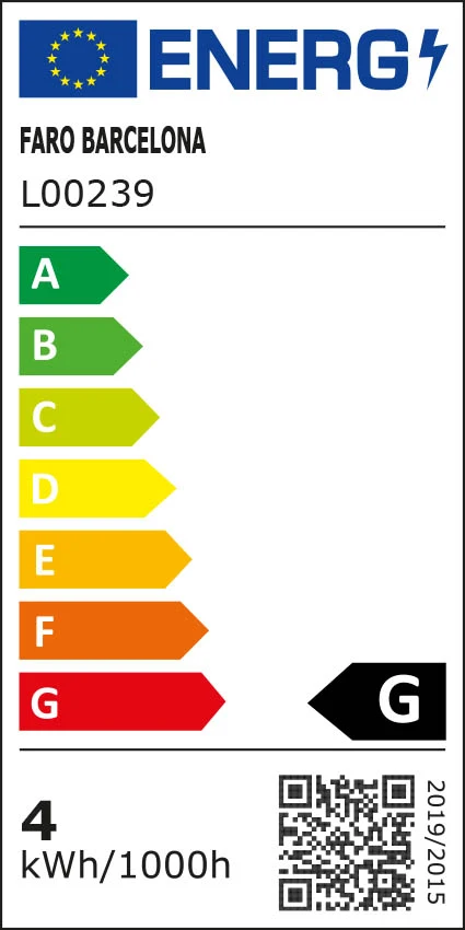 Applique murale extérieure FARO Barcelona Must, ABS gris foncé, LED, H 8,0 cm
