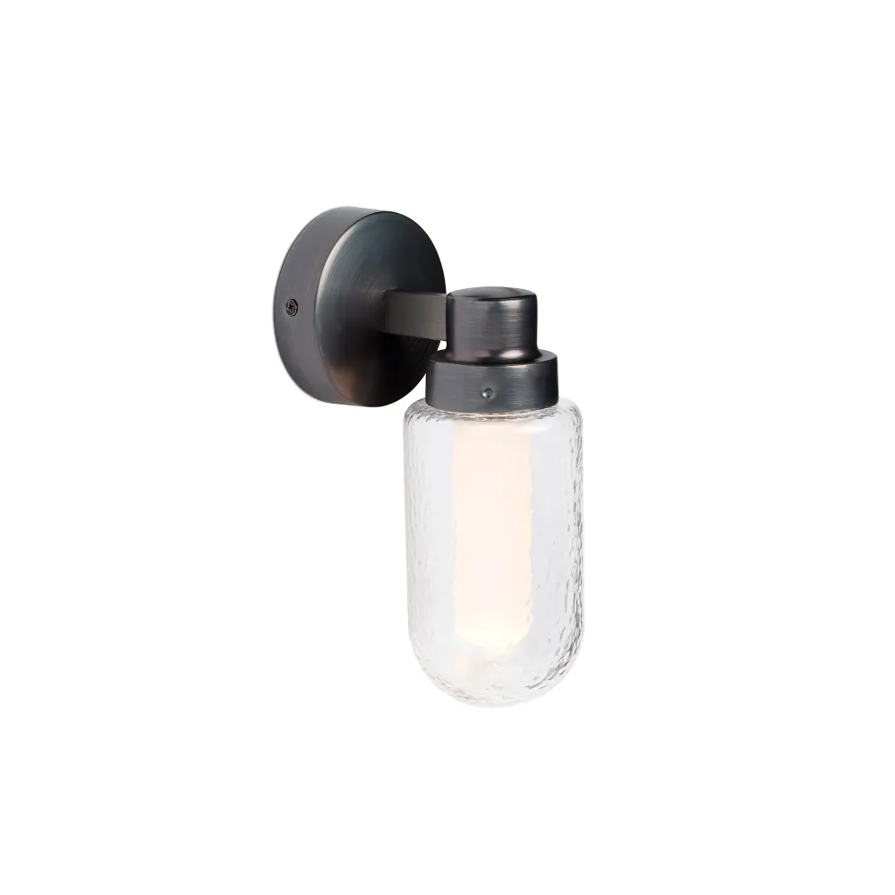 Applique murale FARO Barcelona Brume, acier anthracite, LED, H 23,0 cm