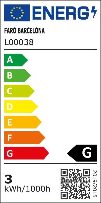 Applique murale FARO Barcelona Brume, acier anthracite, LED, H 23,0 cm