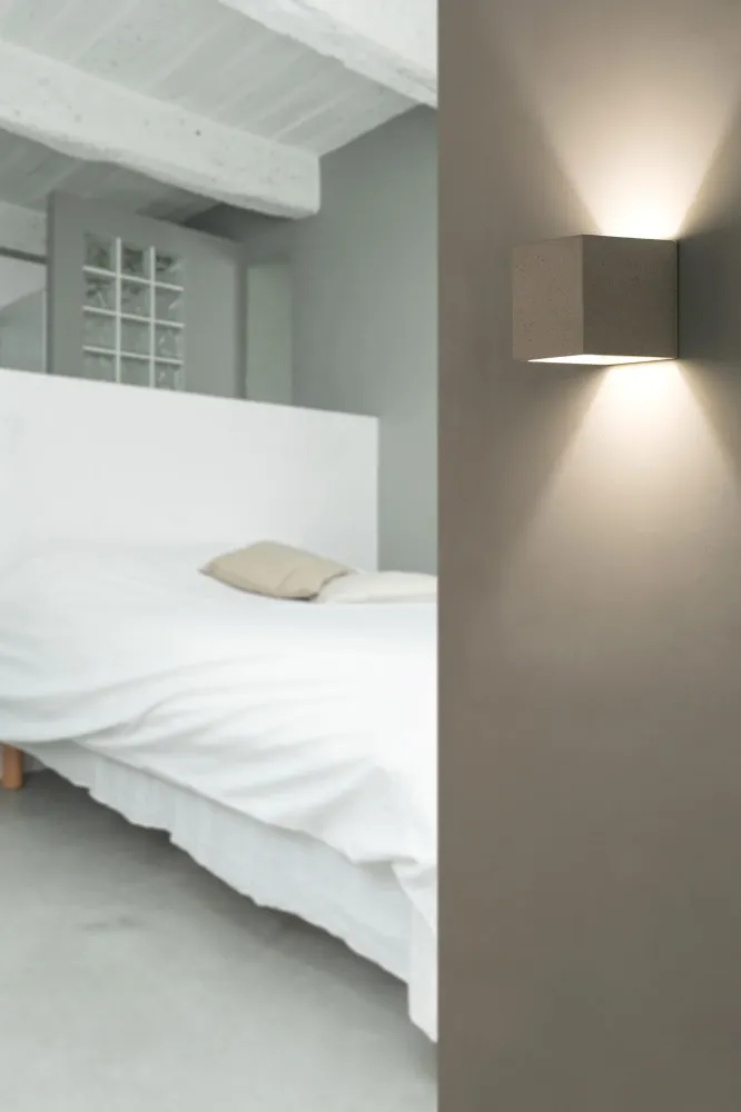 Applique murale FARO Barcelona Kamen gris béton G9 H 11,5 cm Grey