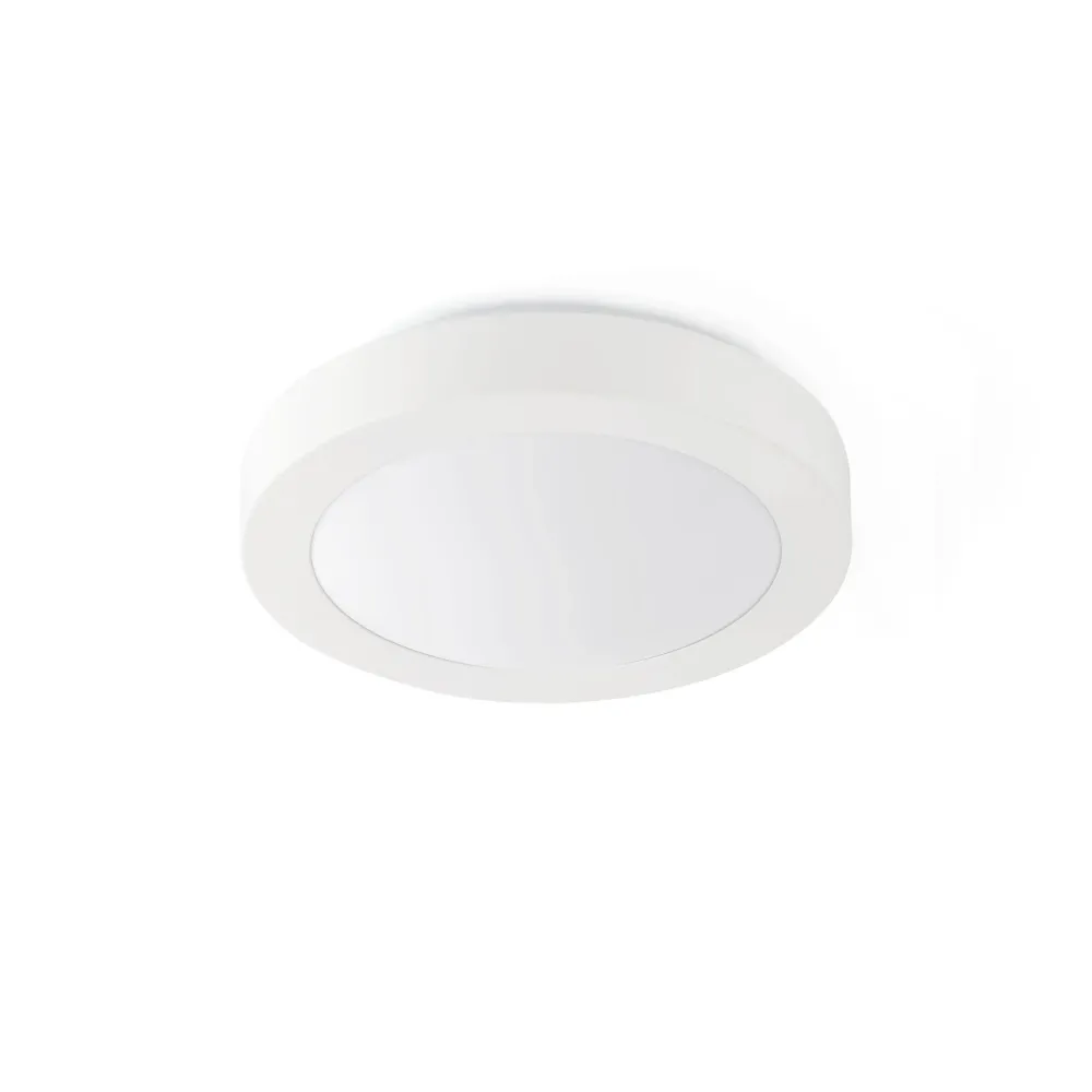 Applique murale FARO Barcelona Logos en aluminium blanc mat E27 H 9,0 cm Matt