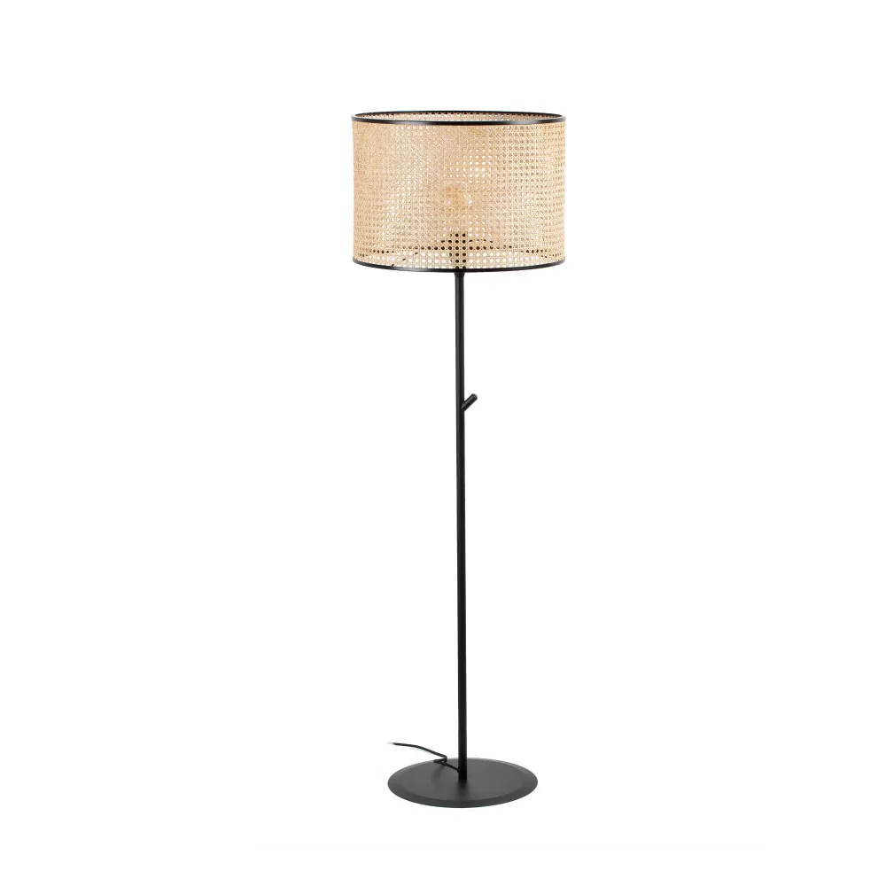 Applique murale FARO Barcelona Mambo, acier noir mat, douille E27, hauteur 145,8 cm