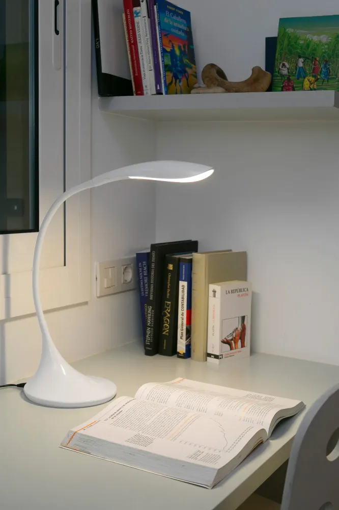 Applique murale FARO Barcelona Otto, ABS blanc mat, LED, H 42,0 cm