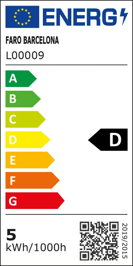 Applique murale FARO Barcelona Otto, ABS blanc mat, LED, H 42,0 cm