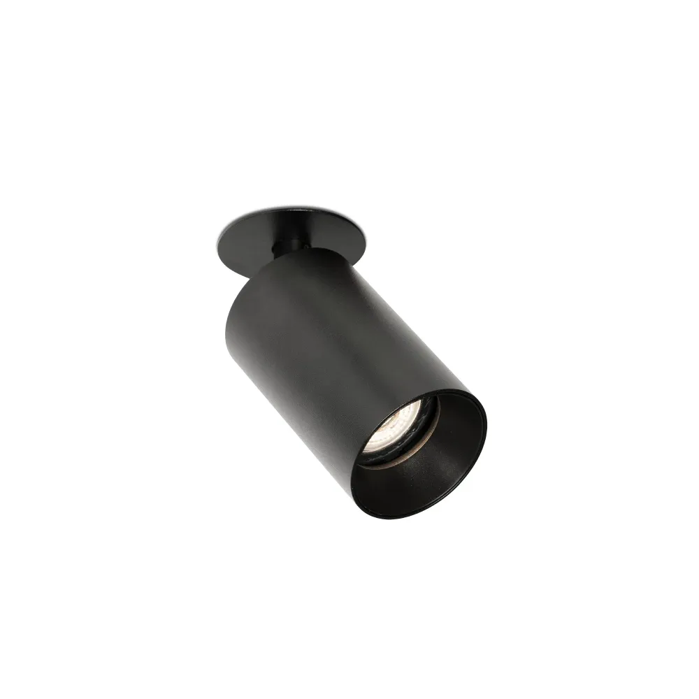 Applique murale FARO Barcelona Stan en aluminium noir mat GU10 H 13,7 cm Matt
