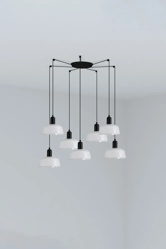 Applique murale FARO Barcelona Tatawin en acier noir E27 Opal