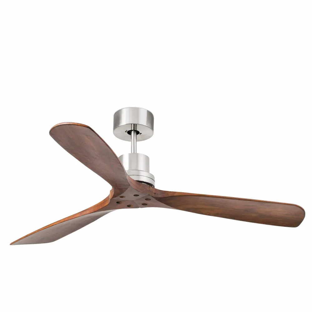 FARO Barcelona Lantau L ventilateur de plafond acier nickel satiné H 33,0cm