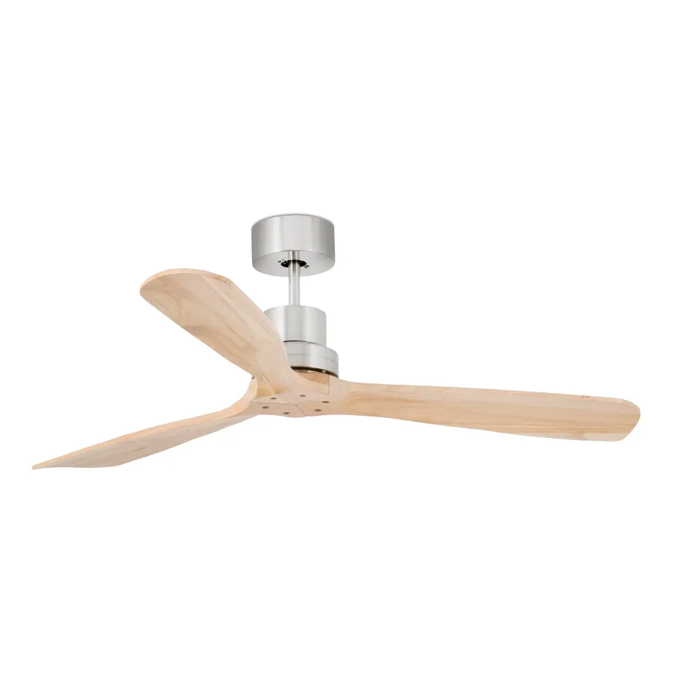 FARO Barcelona Lantau L ventilateur de plafond acier nickel satiné H 33,0cm