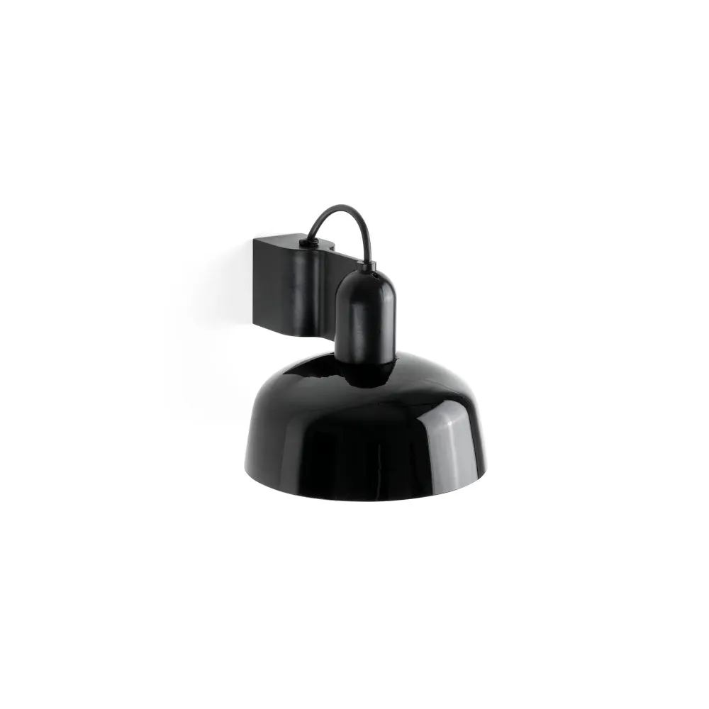 FARO Barcelona Tatawin applique d'accent aluminium noir satiné E27 / G45 H 15,0cm Opal