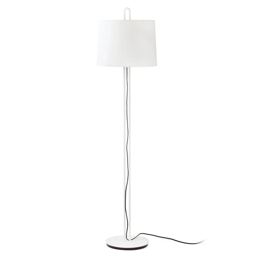 Lampadaire FARO Barcelona Montreal en acier blanc mat E27 H 160 cm White