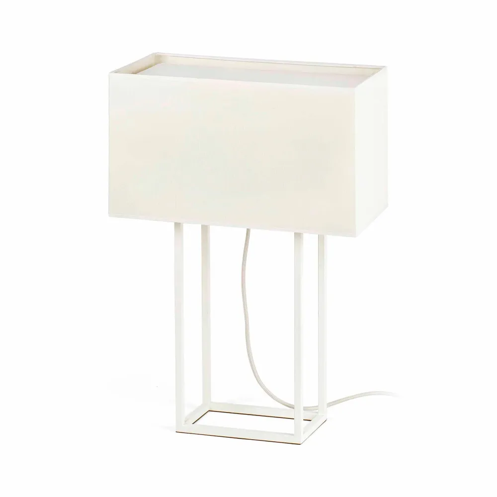 Lampe de table FARO Barcelona Vesper, acier brun E27, hauteur 60 cm Brown