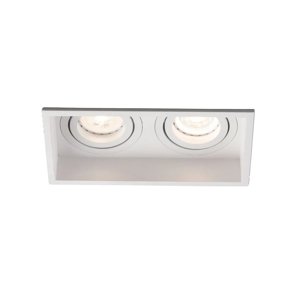 Spot encastré FARO Barcelona Hyde, acier noir mat, culot GU10, hauteur 5,5 cm Matt
