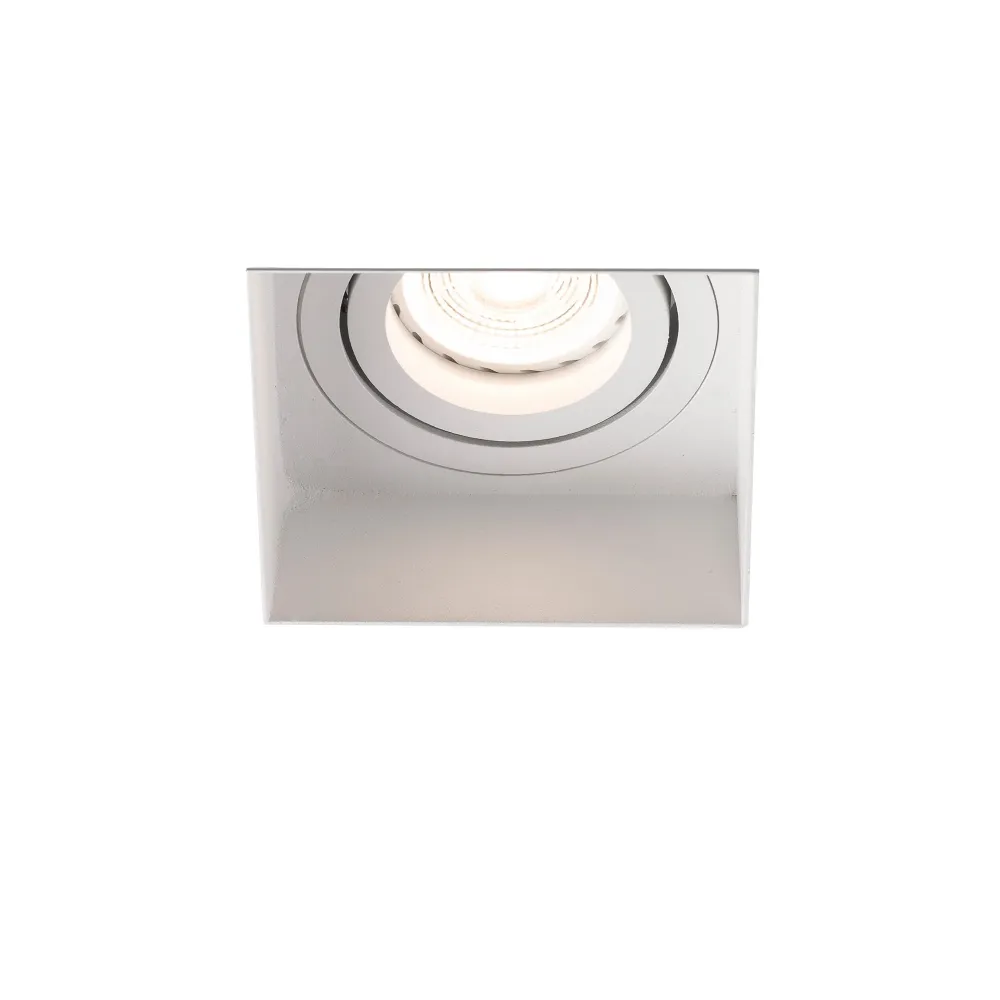 Spot encastré FARO Barcelona Hyde, acier blanc mat, culot GU10, hauteur 5,5 cm Matt