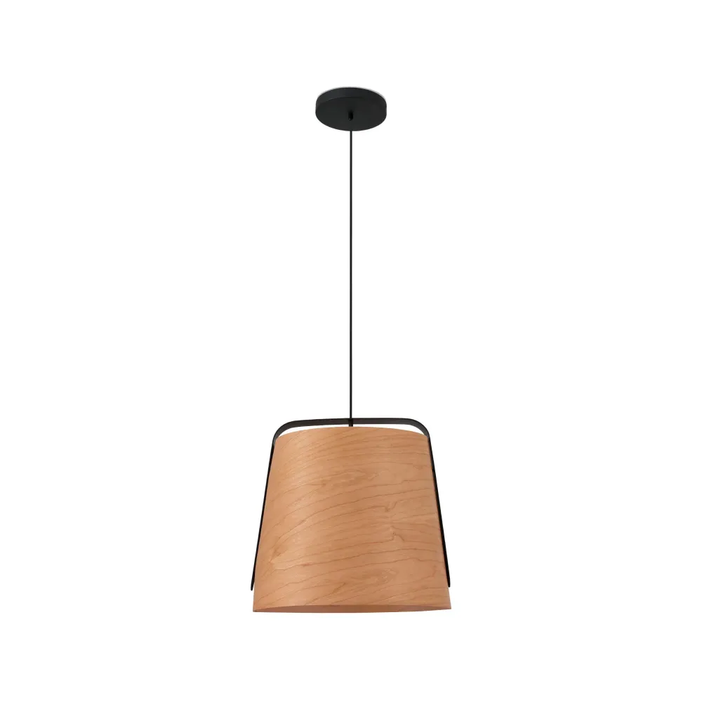 Suspension FARO Barcelona, ​​acier noir mat, douille E27, hauteur 252 cm