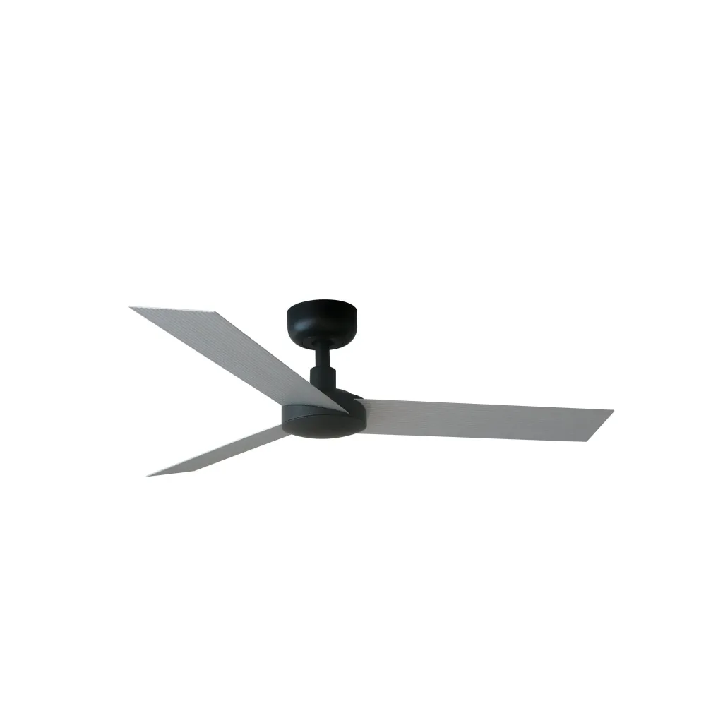 Ventilateur de plafond FARO Barcelona Cruiser S, acier noir mat, hauteur 23,2 cm