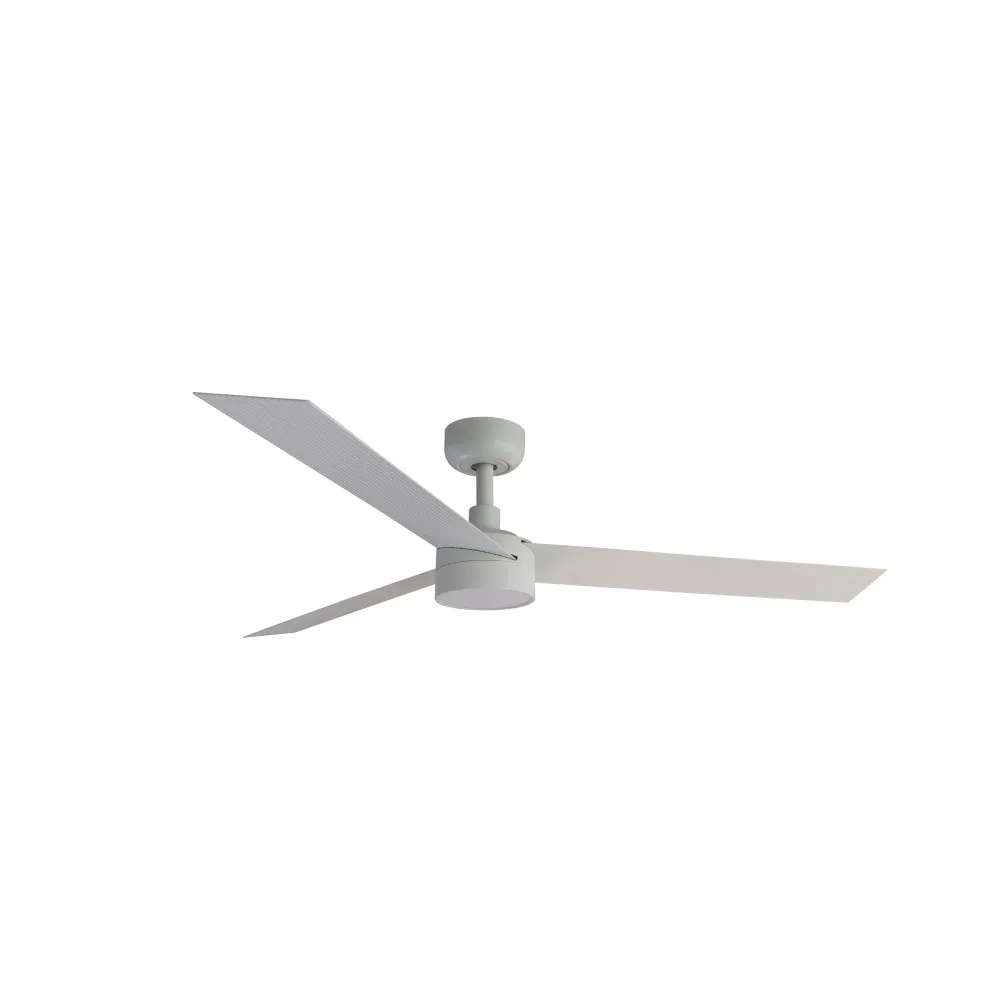 Ventilateur de plafond FARO Barcelona Cruiser L en acier noir mat avec éclairage LED, hauteur 27,6 cm