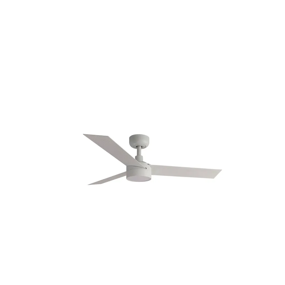 Ventilateur de plafond FARO Barcelona Cruiser S, acier noir mat, LED, hauteur 27,6 cm