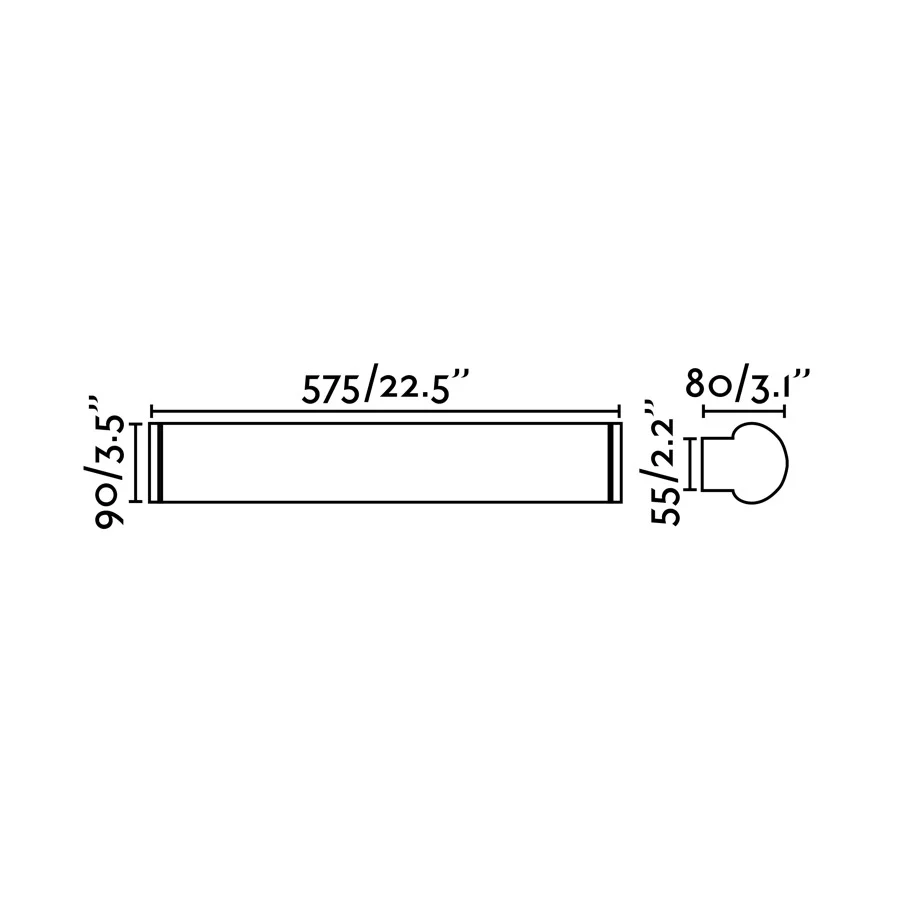 Faro DANUBIO 575 Chrome wall lamp 18W 63602