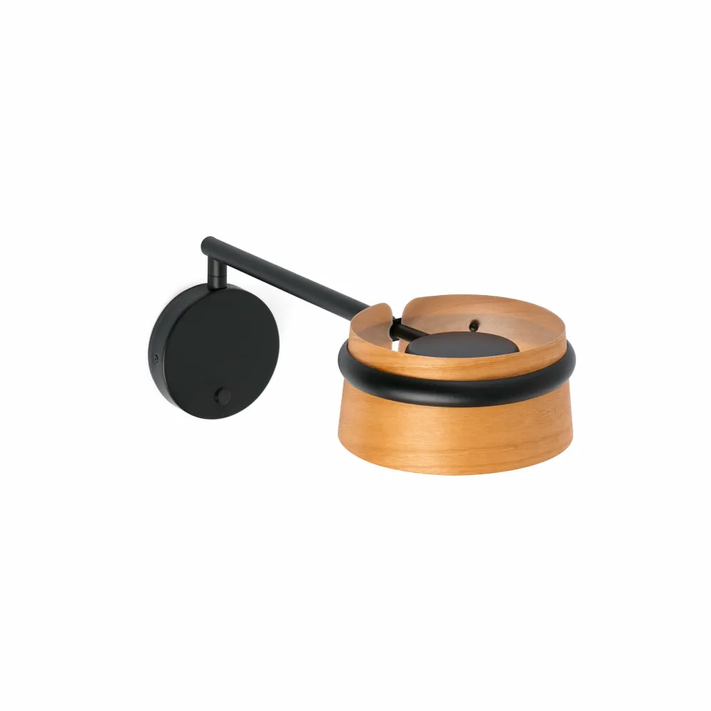 Faro LOOP Black wall lamp articulated arm 29566