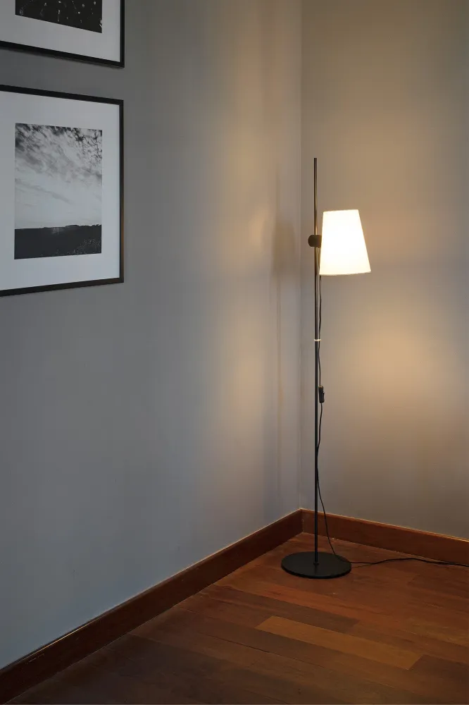 Faro LUPE Floor lamp black/beige 20034-88