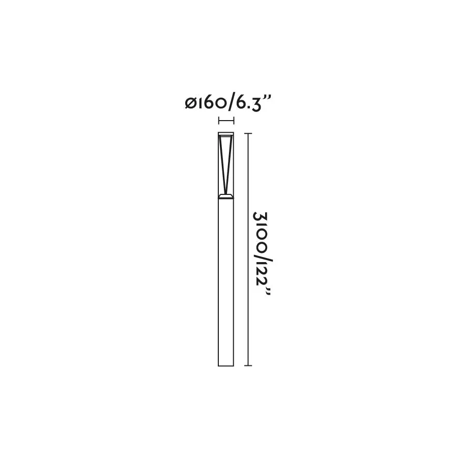 Faro Rush Lamppost M Cri90 He 360º Wide