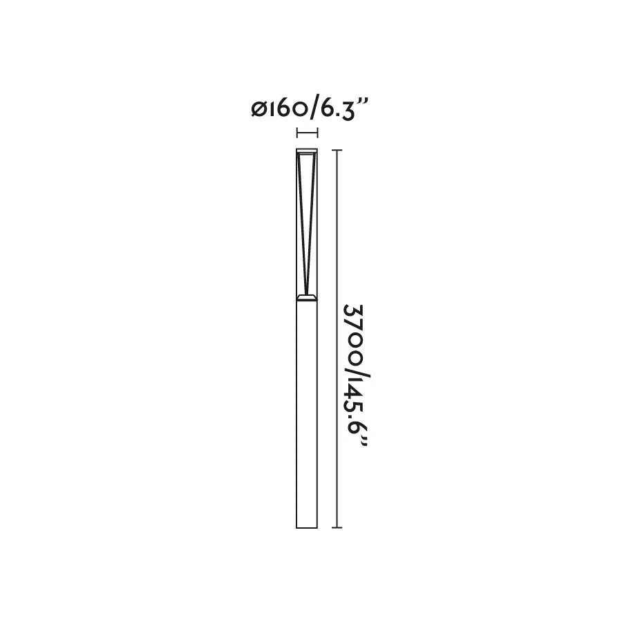 Faro Rush Lamppost M Cri90 He Asym