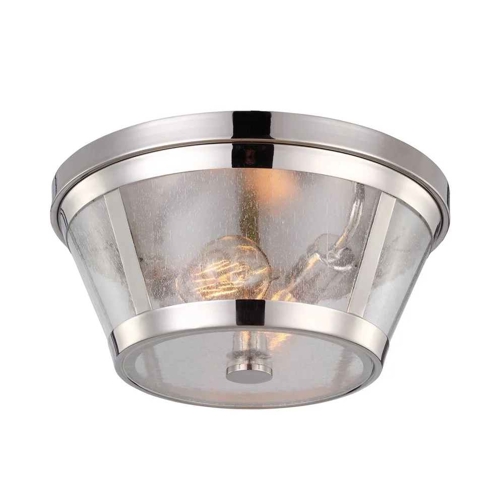Lampe encastrée Feiss (FE-HARROW-F) Harrow en verre soufflé, boîtier aluminium E27 2L