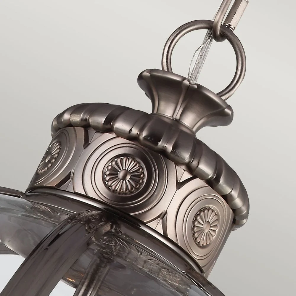 Lustre Feiss (FE-ADAMS-4P-ANL) Adams acier, verre E14 4L