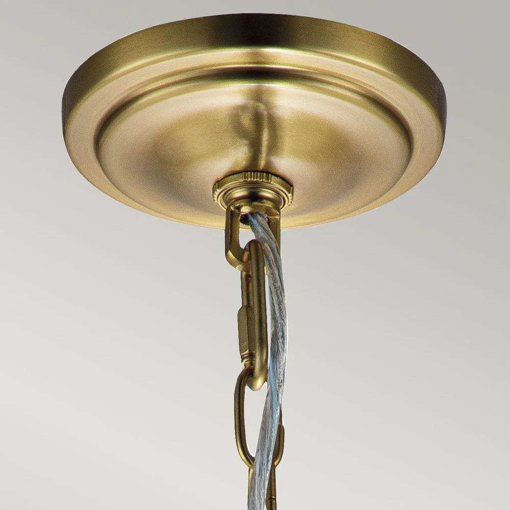 Suspension Feiss (FE-HOUNSLOW-P-BB) Hounslow en acier, verre transparent E27