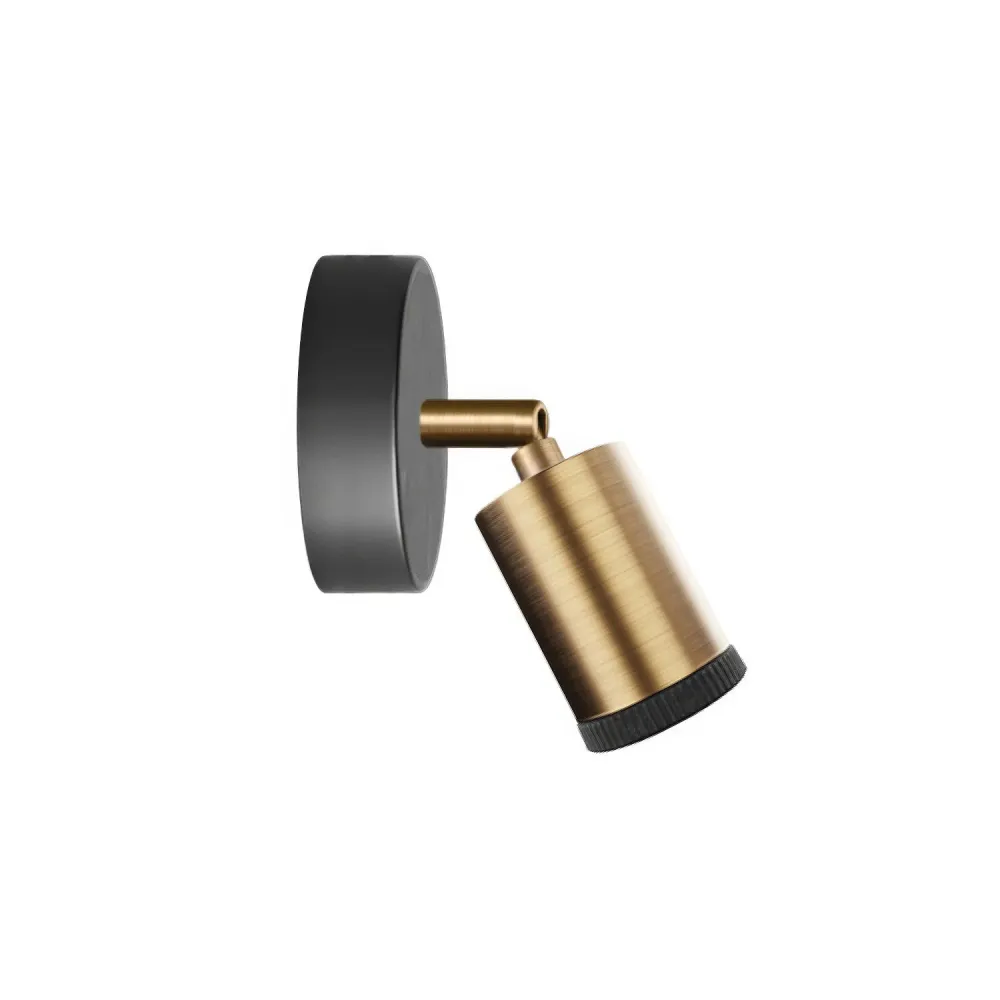 Fermaluce spot Mini Spotlight GU1d0, lampe orientable murale ou plafond avec articulation – Bronze satiné