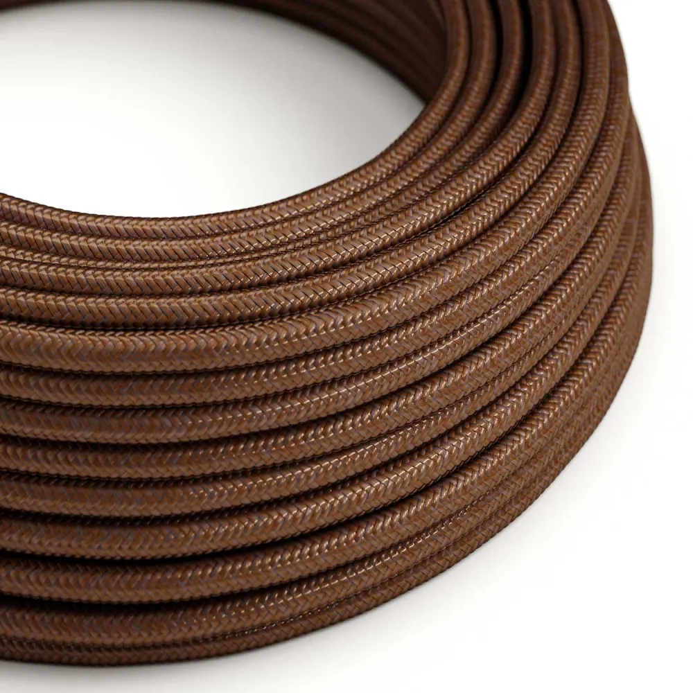 Fil électrique tissé - Rouille brillante RM36 - Homologué UL