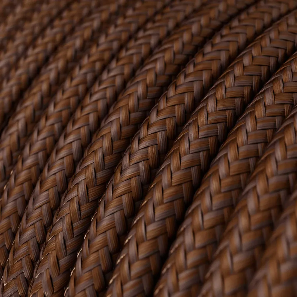 Fil électrique tissé - Rouille brillante RM36 - Homologué UL