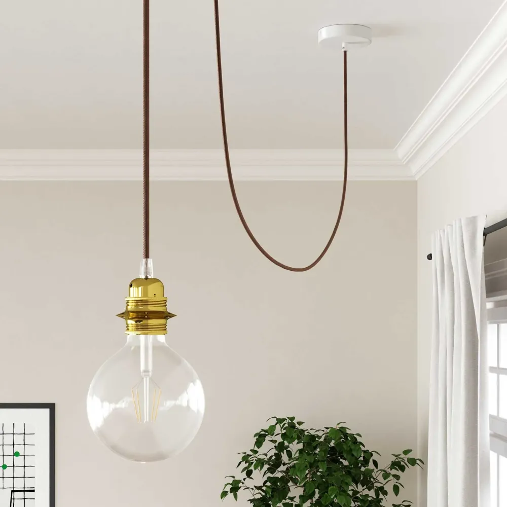 Fil électrique tissé - Rouille brillante RM36 - Homologué UL