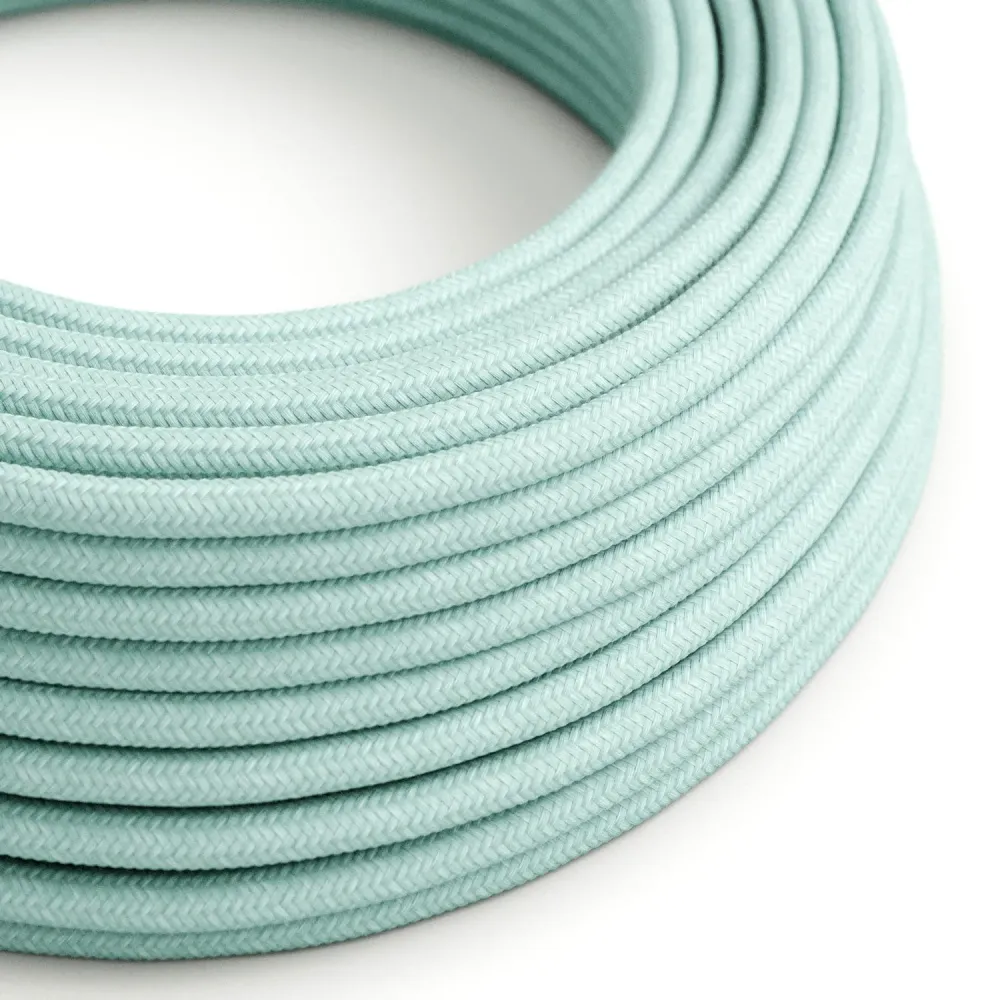 Fil textile recouvert - coton vert céladon RC18 - Homologué UL