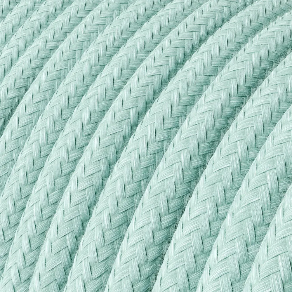 Fil textile recouvert - coton vert céladon RC18 - Homologué UL